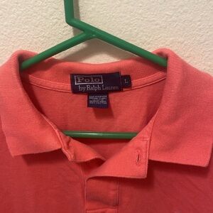 Polo salmon color shirt